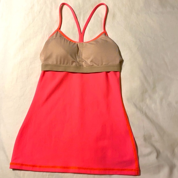 Lululemon Power Y Tank Limited Edition Color Electric Coral - Picture 6 of 8